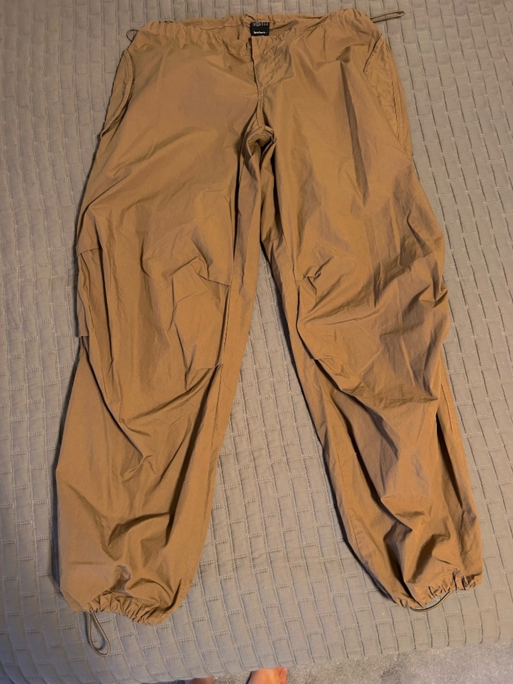 ietsfrans | Wide-Leg Cargo Joggers-Brown- Size XS